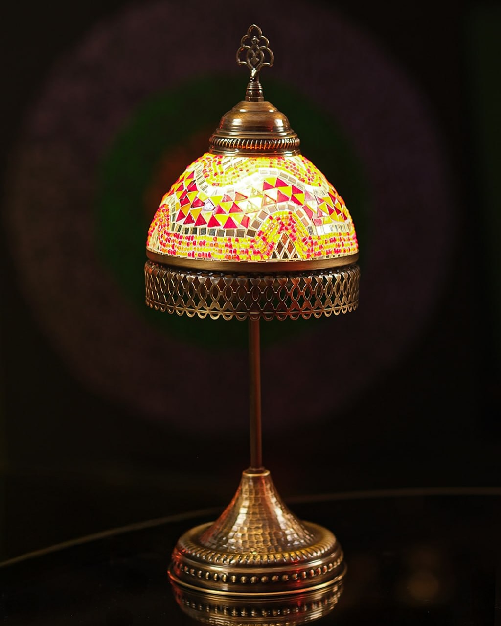Mozaik lamba camı - Giftland Collection el yapımı ürün