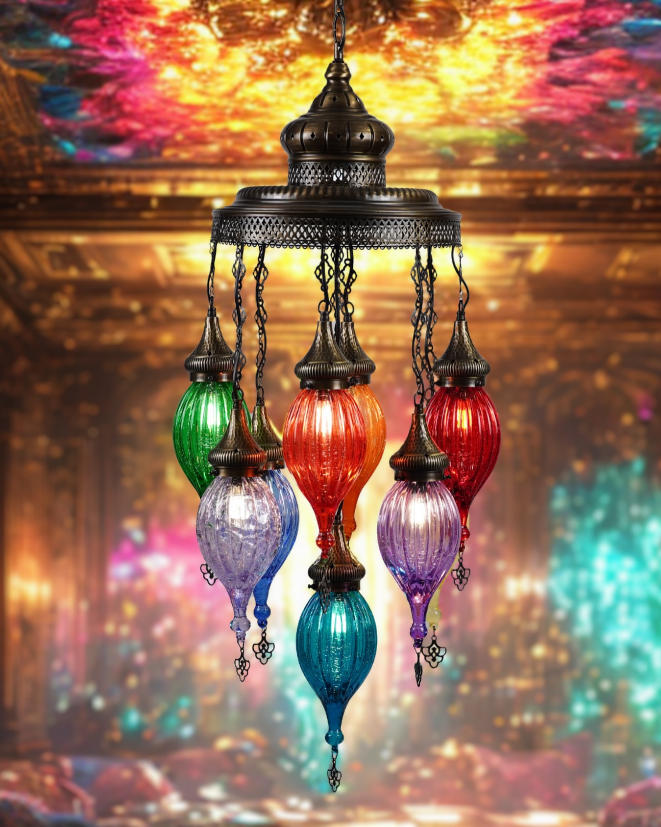 Otantik balkon avizesi - Giftland Collection el yapımı ürün