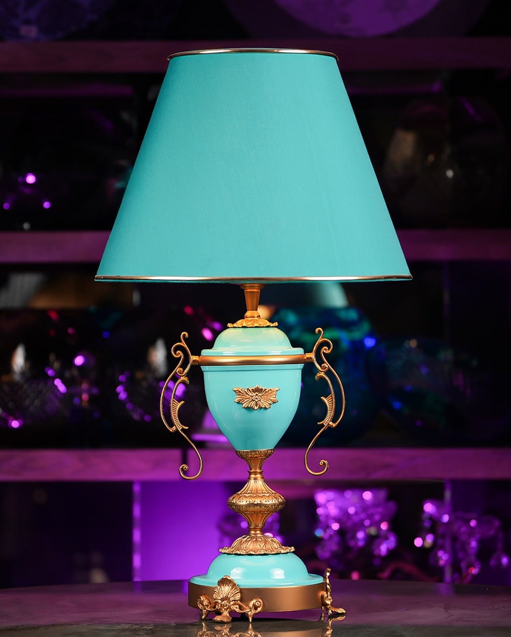 Mozaik masa lambası - Giftland Collection el yapımı ürün